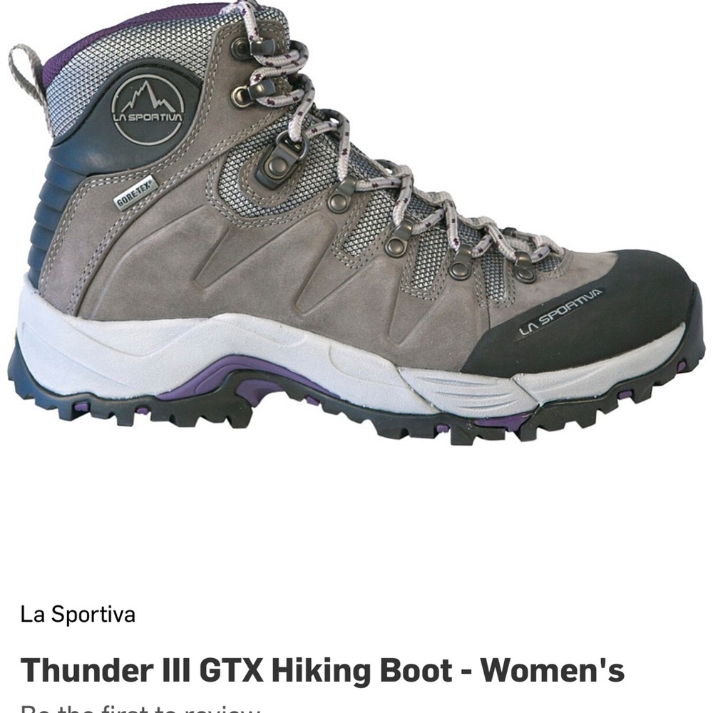 La Sportiva Gortex Thunder III Hiking Boots. Woman’s size 8 Euro 39. Used once